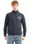 Erkek Baskılı Fermuarlı Lacivert Sweatshirt MC5715 4