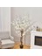 Yapay Ağaç Lüx Bahardalı Ağacı Beyaz Japon Kiraz Çiçeği Sakura Çiçeği 150X70CM Siyah Plastik Saksılı 1