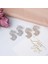 Zirkon Taşlı Dolar Küpe Modern Kadın Küpe Silver 5