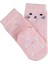 Kız Çocuk Organic Kaydırmaz Tabanlı Çorap Pembe 1