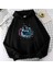 Hugging Astronaut Siyah Kapüşonlu Sweatshirt 3
