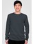 Düz 2 Beyaz, 1 Gri Uzun Kollu Erkek T-Shirt 3'Lü Eko Paket 3