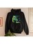 Camper Astronaut Siyah Kapüşonlu Oversize Sweatshirt Hoodie 1