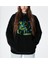Camper Astronaut Siyah Kapüşonlu Oversize Sweatshirt Hoodie 2