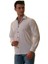 Beyaz Üzeri Siyah Puantiyeli Yaka ve Manşet Içi Detaylı Slim Fit Gömlek 3