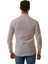 Beyaz Üzeri Siyah Puantiyeli Yaka ve Manşet Içi Detaylı Slim Fit Gömlek 4