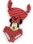 Kız Çocuk Mayokini Mickey Minnie Temalı Kırmızı Renk Kol Fırfırlı - Son Sezon Kostüm Mayo 2022 1