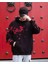 Büyük Beden Kapüşonlu Japon Kiraz Çiçeği Baskılı Özel Tasarım Tam Kışlık Oversize Erkek Sweatshirt 2