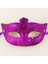 Mor Renk Simli Yıldızlı Kostüm Partisi Maskesi 17X10 (Clz) 1