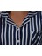 Önden Düğmeli Soft Kadın Pijama Takımı Mavi 2