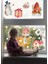 Yılbaşı Temalı Karlı Evler Sticker 2