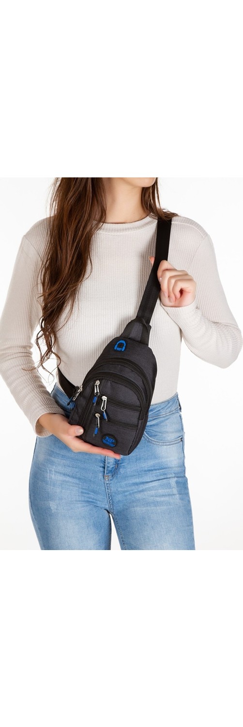 Byhakan Newish Polo 2233 Unisex Kulaklık USB Çıkışlı Çapraz Askılı Çanta Bel Omuz ve Göğüs Çanta Günlük Bodybag görsel 8
