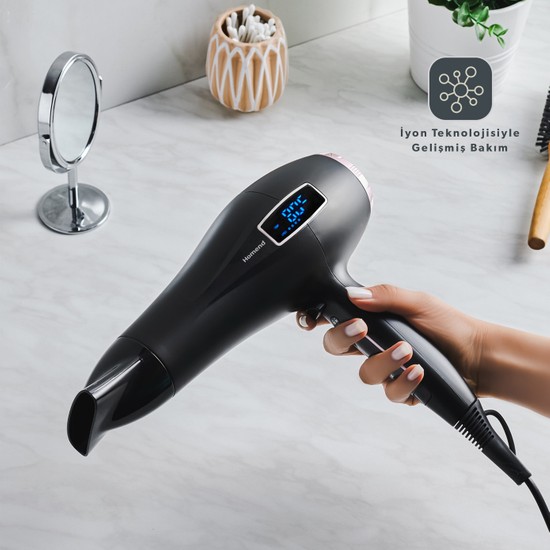 Homend Hairforce 4405H Dokunmatik Ekranlı 2200 W İyonik Saç Kurutma Makinesi 6 Kademe Hız Ayarı