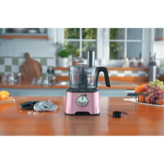 Karaca Mastermaid Power Essential Pink Mutfak Robotu, Blender Seti 2000w