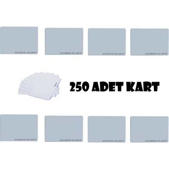 Sonex Manyetik Kart - Rfid Kart Göstergeç Proximity Kart 125 Khz 250 Kart