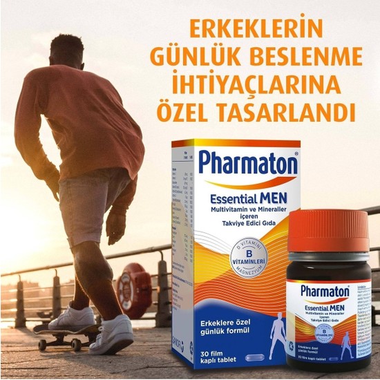 Pharmaton Essential Men 30 Tablet - Magnezyum, Vitamin B, Fiyatı