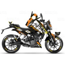 Kaly KTM Duke 250 Sport Line Sticker Set Yellow