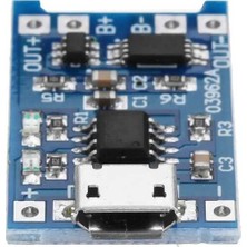 Sensör Modül (10 Adet) TP4056 Micro USB Korumalı Lipo 18650 Pil Şarj Devresi