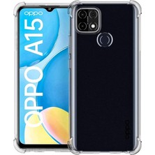 HappyCase Oppo A15 Kapak Köşe Korumalı Airbag Antishock Silikon Kılıf