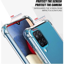 HappyCase Samsung Galaxy M12 Kapak Köşe Korumalı Airbag Antishock Silikon Kılıf