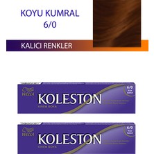 Wella Koleston 2 Adet Single Tüp Boya Saç Boyası Koyu Kumral 6/0