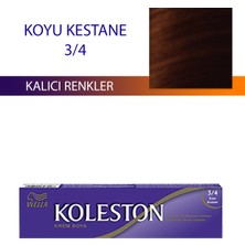 Wella Koleston Single Tüp Boya Saç Boyası Koyu Kestane 3/4