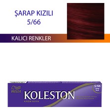 Wella Koleston Single Tüp Boya Saç Boyası Şarap Kızılı 5/66