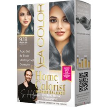 Sea Color 2 Tüp Home Colorist 9.18 Pastel Kül Premium Saç Boyası Evde Profesyonel Sonuç