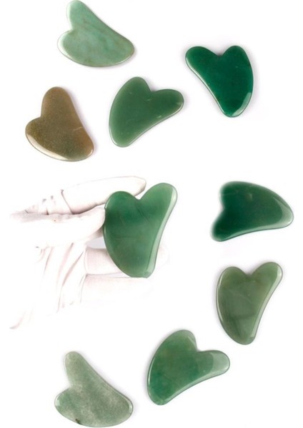 Aventurin Doğal Taş Gua Sha Yüz Masaj Taşı