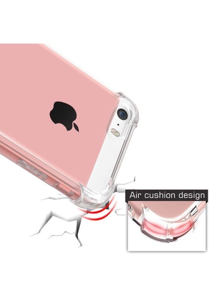 Apple iPhone 5 Kapak Köşe Korumalı Airbag Antishock Silikon Kılıf