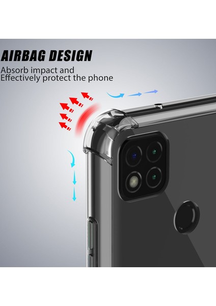 Xiaomi Redmi 9c Kapak Köşe Korumalı Airbag Antishock Silikon Kılıf