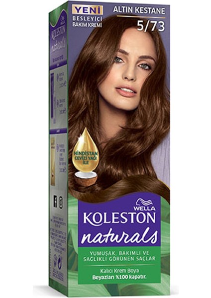 Wella Koleston Naturals Saç Boyası Altın Kestane 5/73