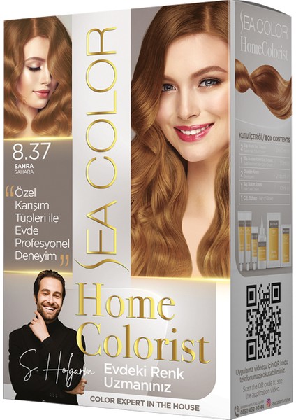 2 Tüp Home Colorist 8.37 Sahra Premium Saç Boyası Evde Profesyonel Sonuç