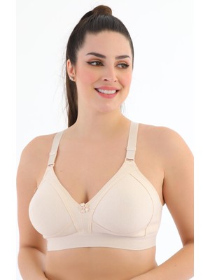 Seboteks Kadın Sütyen Telsiz Kapsız Üçgen Kalıp Pamuklu Konforlu Tasarım 1010