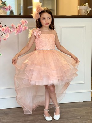 Uğur Böceği Çocuk Kat Kat Abiye Kostüm 3'lü Set