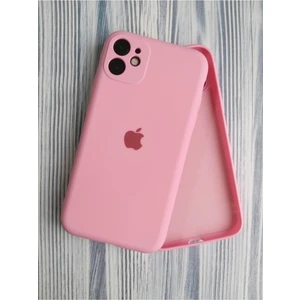 Apple iPhone 11 Uyumlu Kamera Korumalı Lansman Içi Kadife Silikon Logolu Telefon Kılıfı