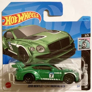 Hot Wheels 2018 Bentley Continental Gt3 Green