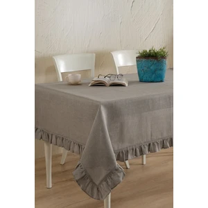 Ödel Home Keten Fırfırlı Masa Örtüsü
