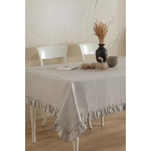 Ödel Home Keten Fırfırlı Masa Örtüsü
