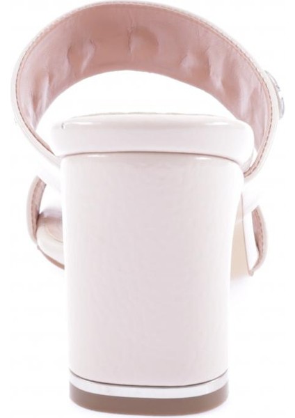 1043-23Y Kadın Kristal Taşlı Bantlı Topuklu Terlik fırsatları