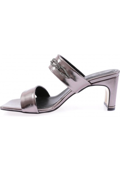 1043-23Y Kadın Kristal Taşlı Bantlı Topuklu Terlik modelleri