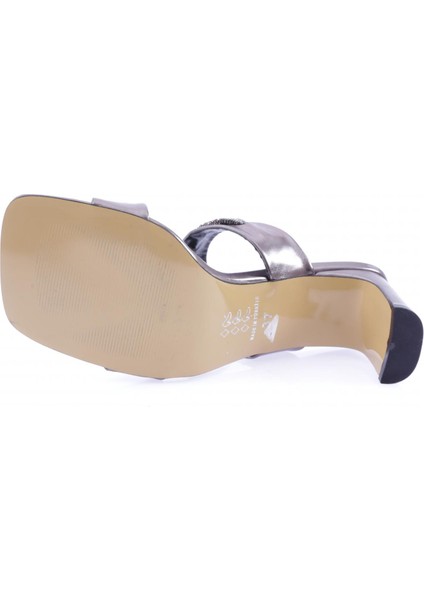 1043-23Y Kadın Kristal Taşlı Bantlı Topuklu Terlik indirimleri