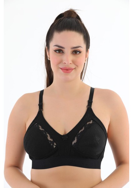 Telsiz Süngersiz Dantelli Geniş Lastikli Toparlayıcı Minimizer Sütyen 1009