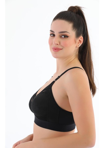 Telsiz Süngersiz Dantelli Geniş Lastikli Toparlayıcı Minimizer Sütyen 1009 modelleri