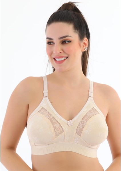 Telsiz Süngersiz Dantelli Geniş Lastikli Toparlayıcı Minimizer Sütyen 1009