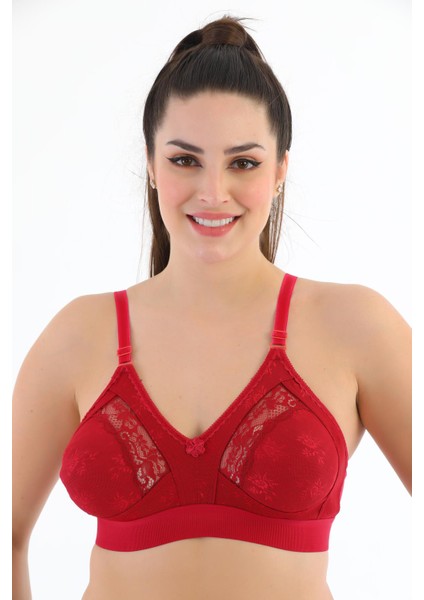 Telsiz Süngersiz Dantelli Geniş Lastikli Toparlayıcı Minimizer Sütyen 1009