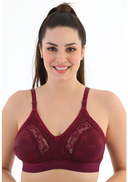 Telsiz Süngersiz Dantelli Geniş Lastikli Toparlayıcı Minimizer Sütyen 1009