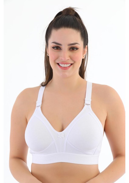 Pamuklu Penye Sütyen Kadınlar İçin Üçgen Kalıp Dikişsiz Rahatlık 1010