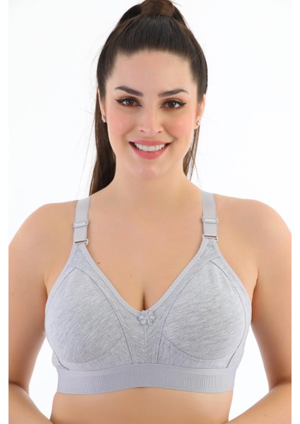 Telsiz Kapsız Lastikli Pamuklu Penye Toparlayıcı Minimizer Sütyen 1010