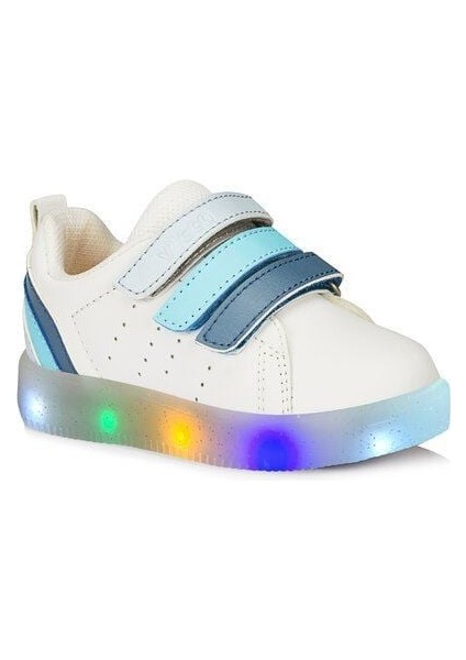 Sun Işıklı Erkek Çocuk Beyaz/mavi Sneaker 26